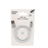 3 - كابل USB-A إلى USB-C مضفر (1م)